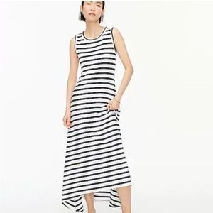 JCrew striped tank hi lo cotton dress
